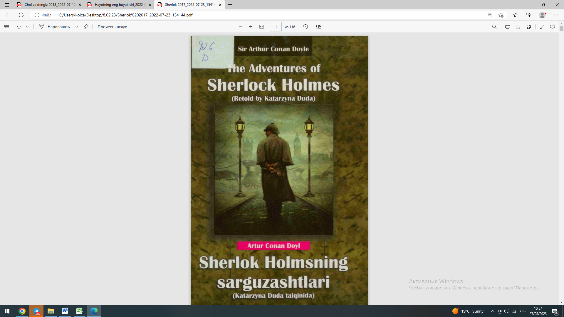 Sherlok Holmsning sarguzashtlari (Katarzina Duda talqinida)