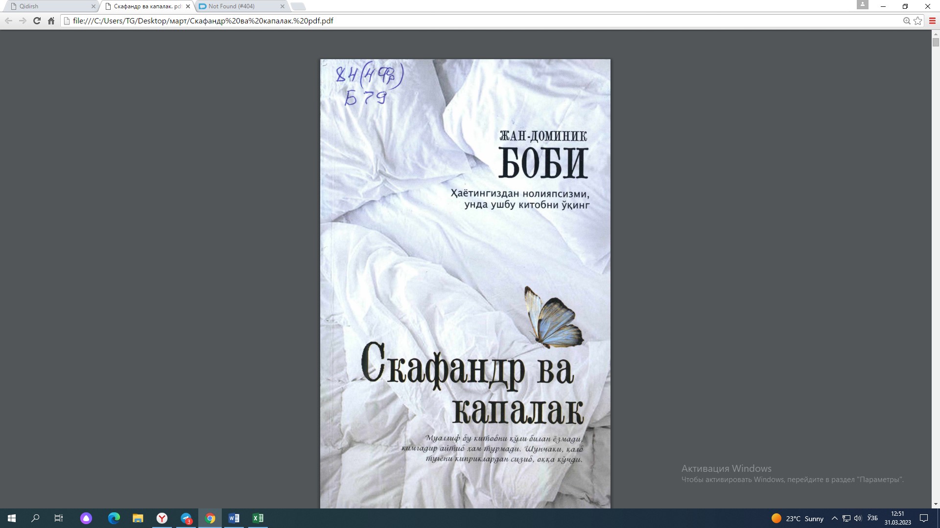 Скафандр ва капалак