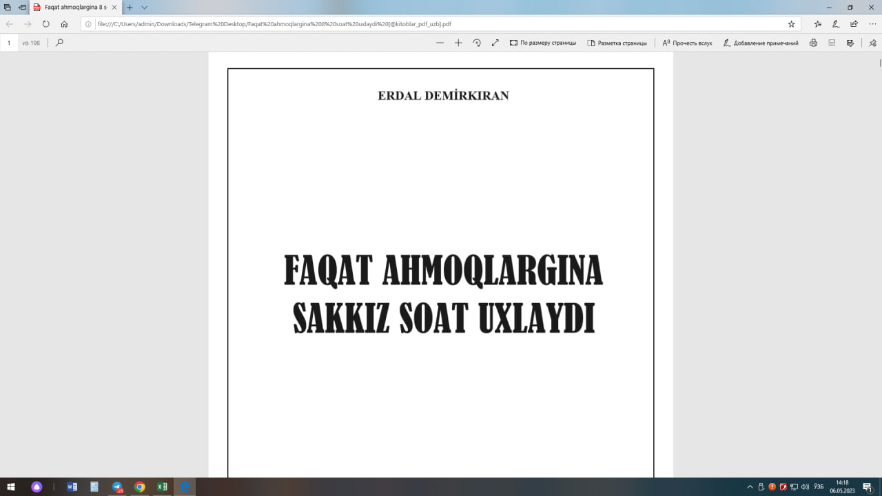 Faqat ahmoqlargina sakkiz soat uxlaydi
