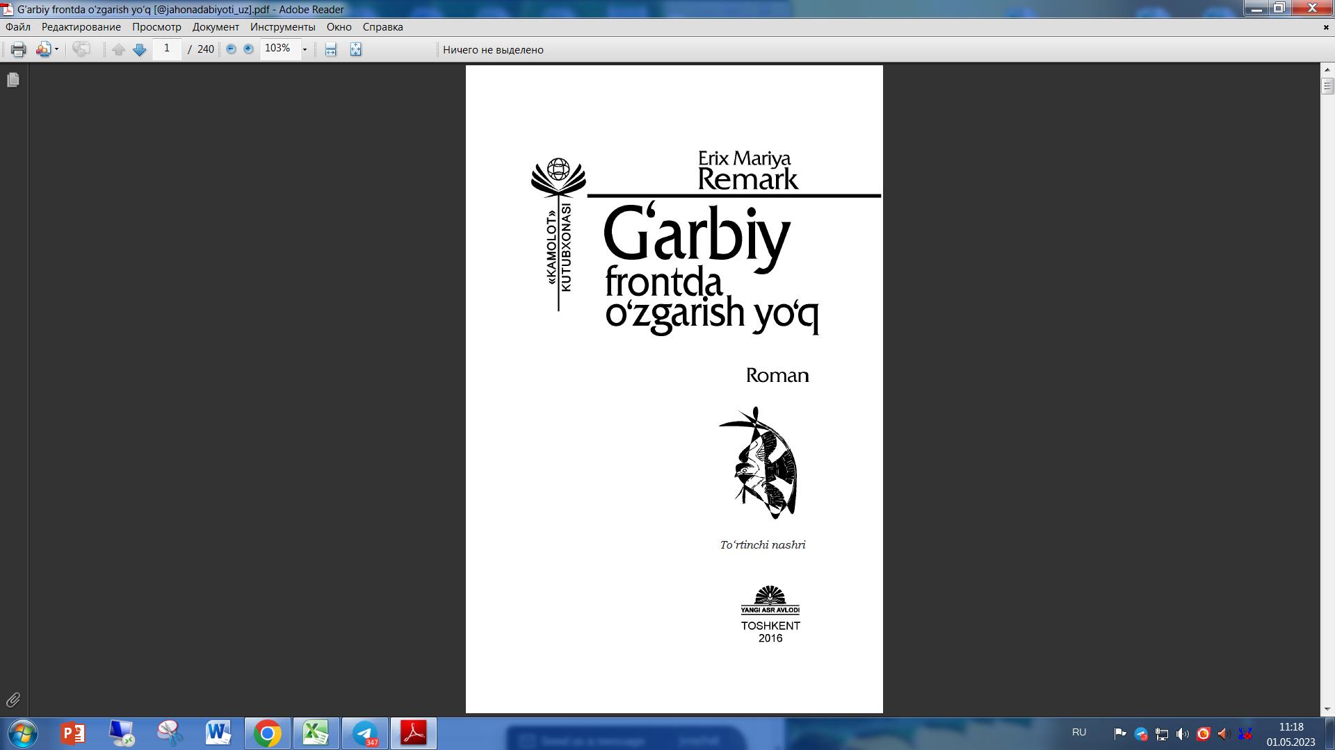 G‘arbiy frontda o‘zgarish yo‘q