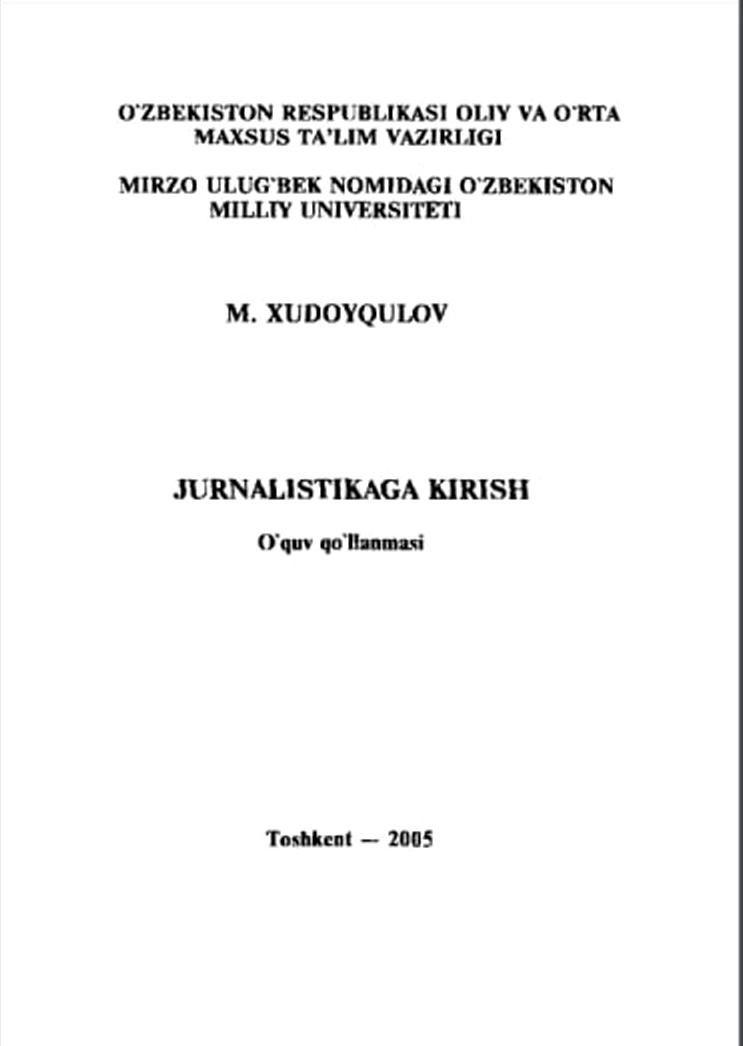 Jurnalistikaga kirish