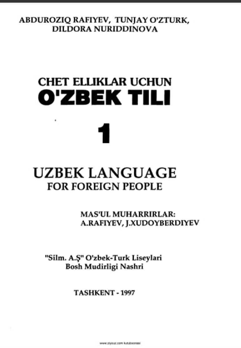 Chet elliklar uchun o'zbek tili 1