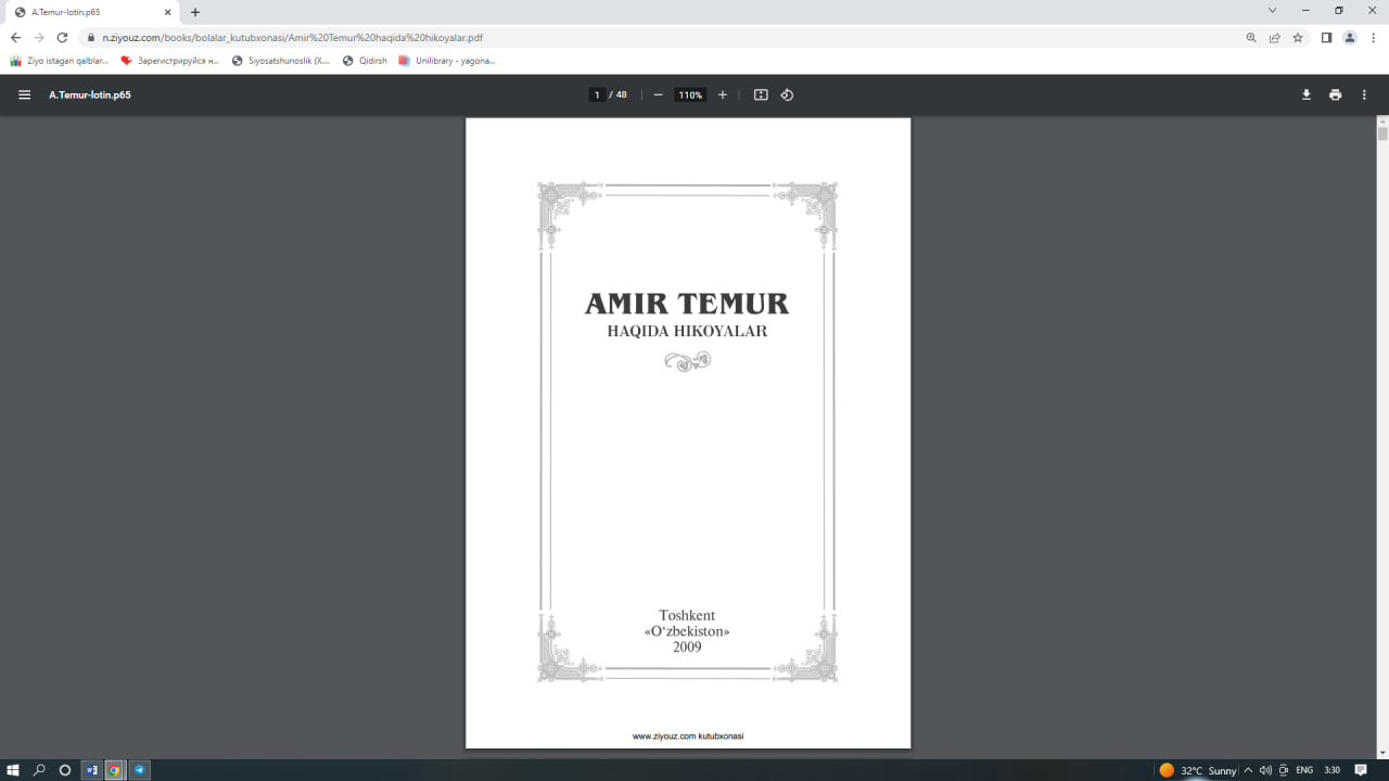 Amir Temur haqida hikoyalar