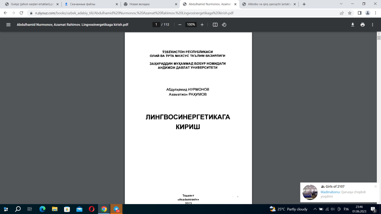 Лингвосинергетикага кириш