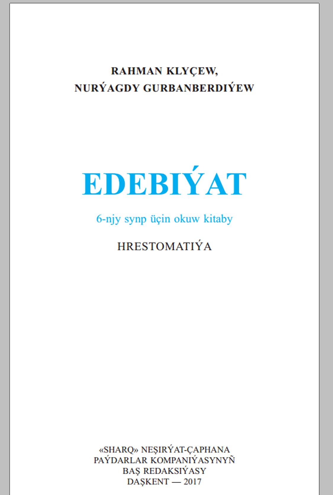 Edebiyat 6-njy synp