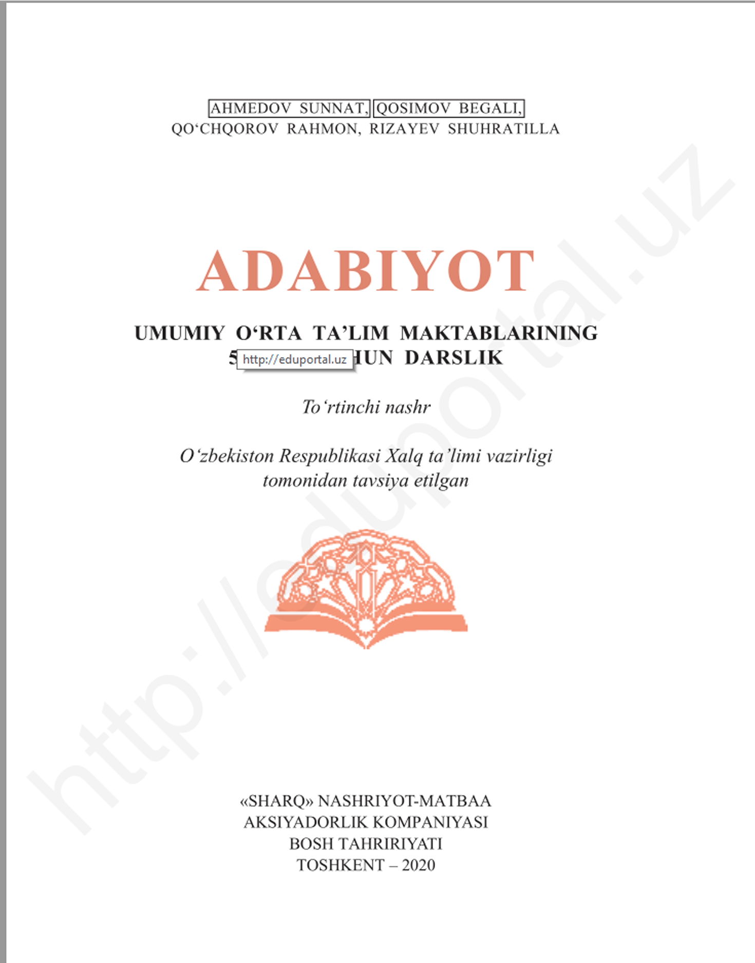 Adabiyot 5-sinf