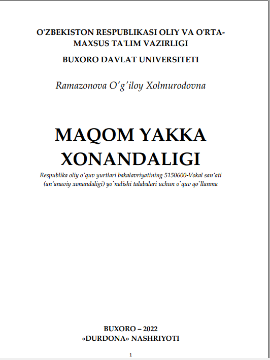 MAQOM YAKKA XONANDALIGI