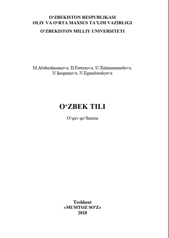 O‘zbek tili