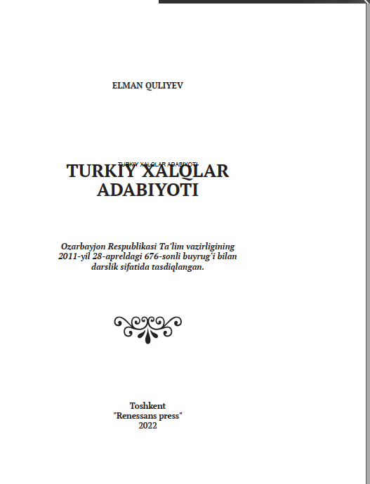 TURKIY XALQLAR ADABIYOTI
