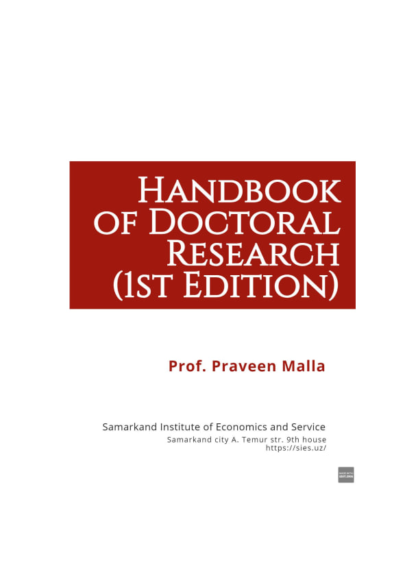 Handbook of Doctoral Research: A Quick Guide for PhD Scholars