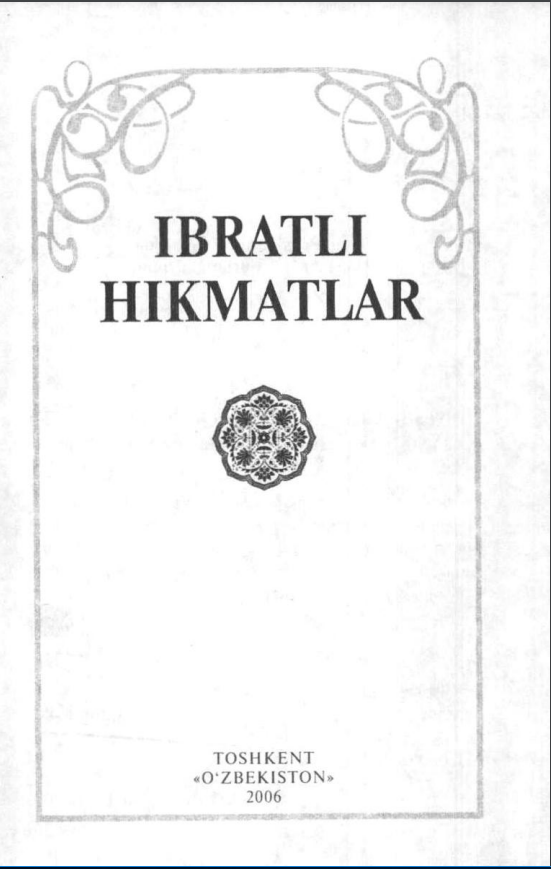 Ibratli hikmatlar