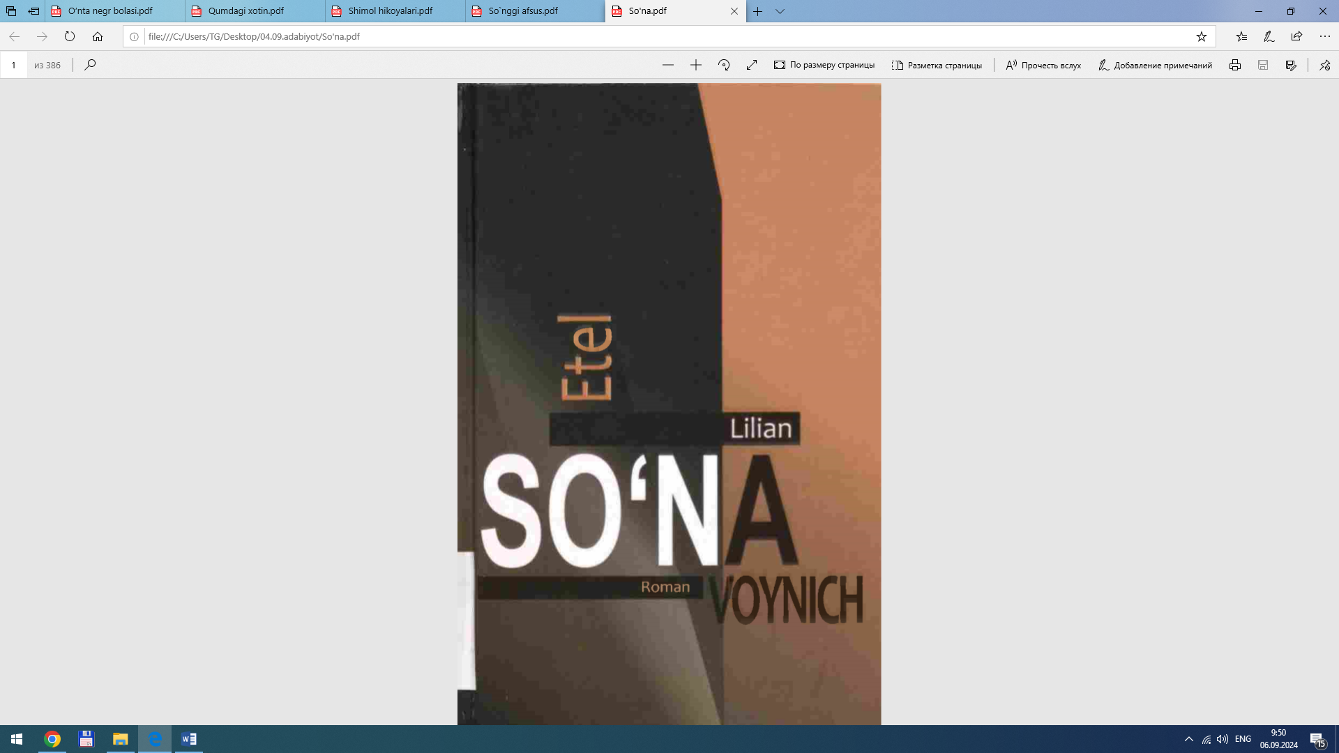 SO‘NA Roman VOYNICH