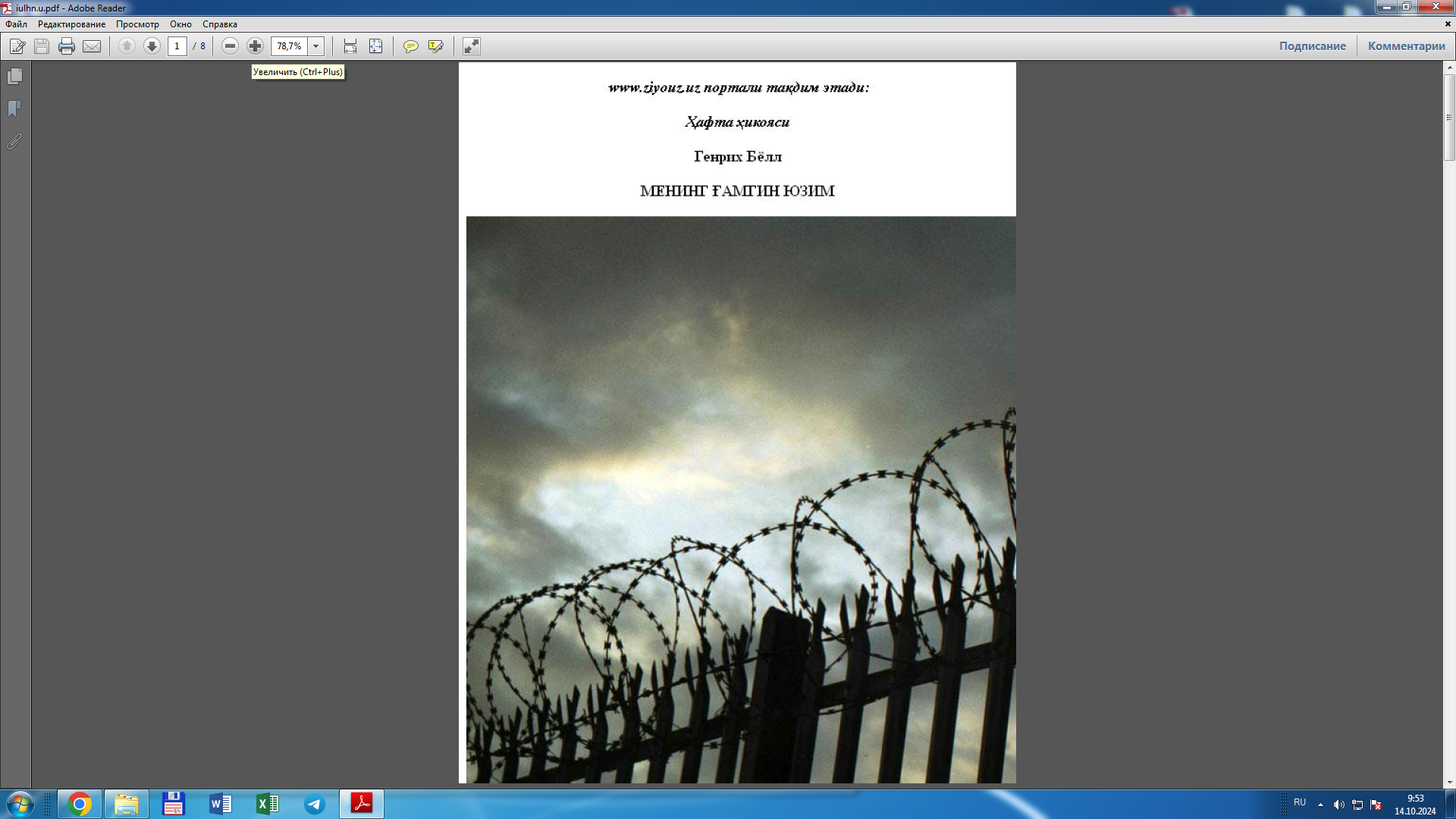 Менинг ғамгин юзим