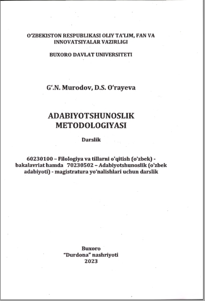 Adabiyotshunoslik metodologiyasi