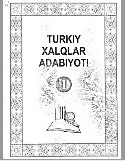 Turkiy xalqlar adabiyoti 1-qism
