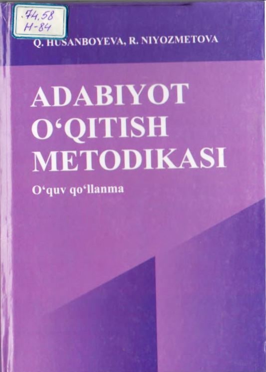 Adabiyot o'qitish metodikasi